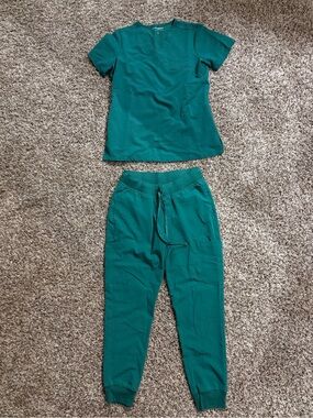 Mandala Kelly Green XS Scrub set